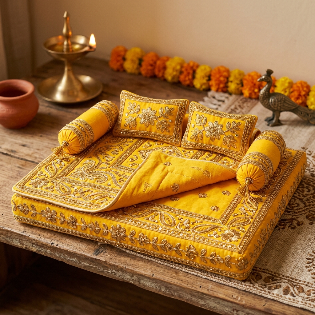 Laddu Gopal Cotton Bister Set