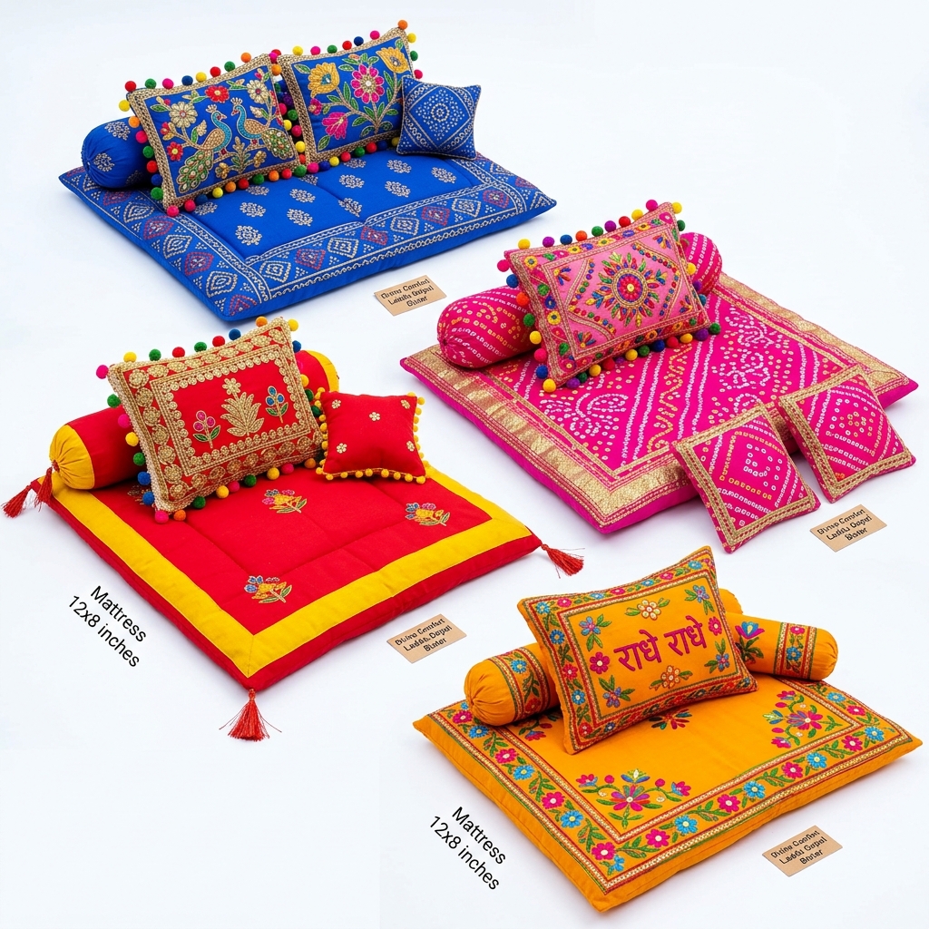 Laddu Gopal Cotton Bister, Sheets & Pillows